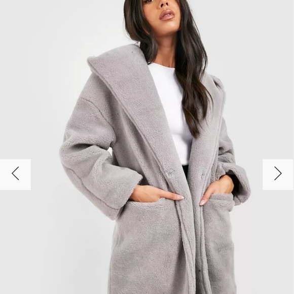Boohoo teddy coat - Picture 2 of 4